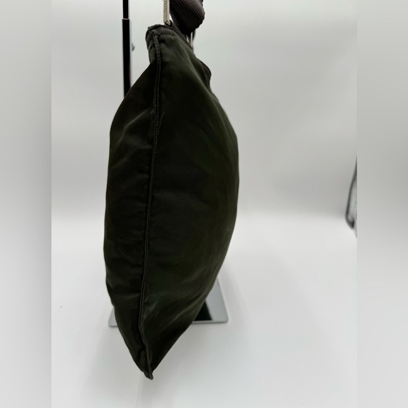 Prada - Authentic - Olive Green Canvas Tote Bag / Messenger Bag - Picture 6 of 16